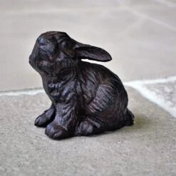 Lapin Déco Fonte 12x6x12cm