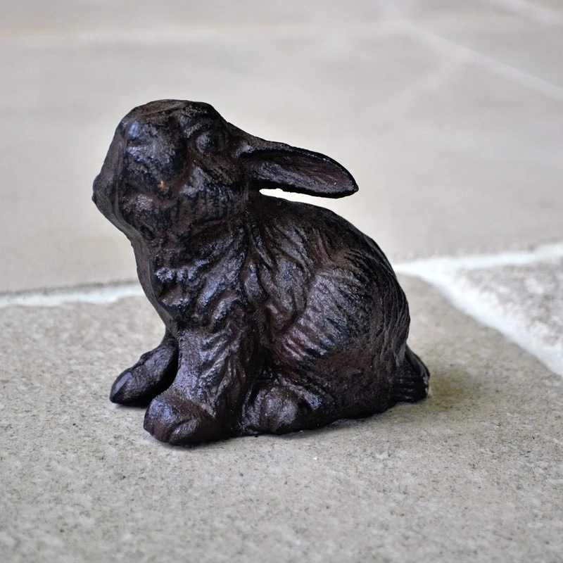 Lapin Déco Fonte 12x6x12cm