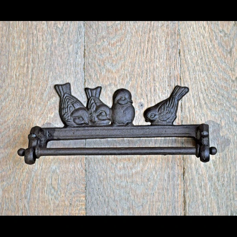 Porte Torchon En Fonte Oiseaux