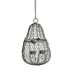 Photophore Cage Ă Suspendre 20x32 Cm