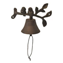 Cloche Carillon Fonte Oiseaux 23x8x15cm