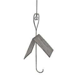 Mangeoire Oiseaux Coeur 14x11x63cm