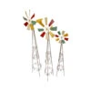 Set De 3 Moulins Colorés 48x39x175 Cm