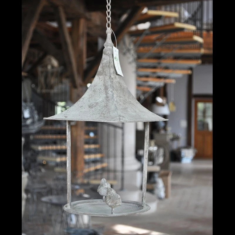 Mangeoire Oiseau à Suspendre Brune 40x19x18cm – Image 4