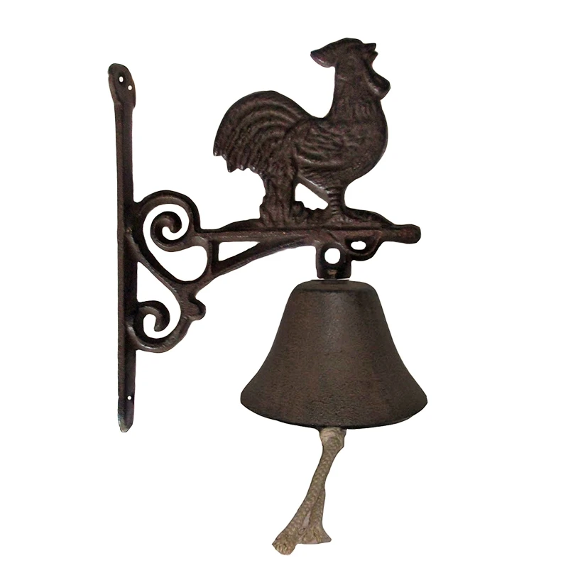 Cloche Carillon Fonte Coq 19x10x17cm – Image 2