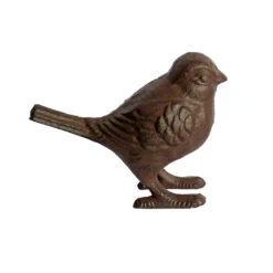 Déco Oiseau En Fonte 15x6x10cm