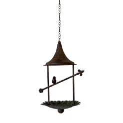 Mangeoire Ă Suspendre Oiseaux 27x22x68cm