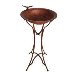 Bain D'oiseaux Fer Sur Pied 44x39x80cm