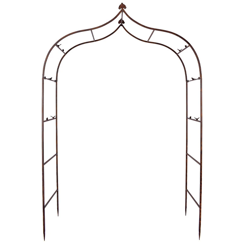 Arche En Fer Déco Oiseaux 162x59x236cm – Image 2