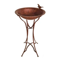 Bain D'oiseaux Fer Sur Pied 44x39x80cm