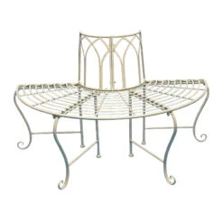 Banc De Jardin Demi Tour Arbre 127x59x78cm