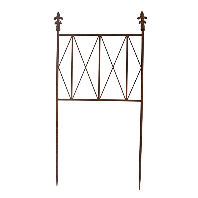 Barrière Jardin Fer Fleurs De Lys 45x79cm – Image 2