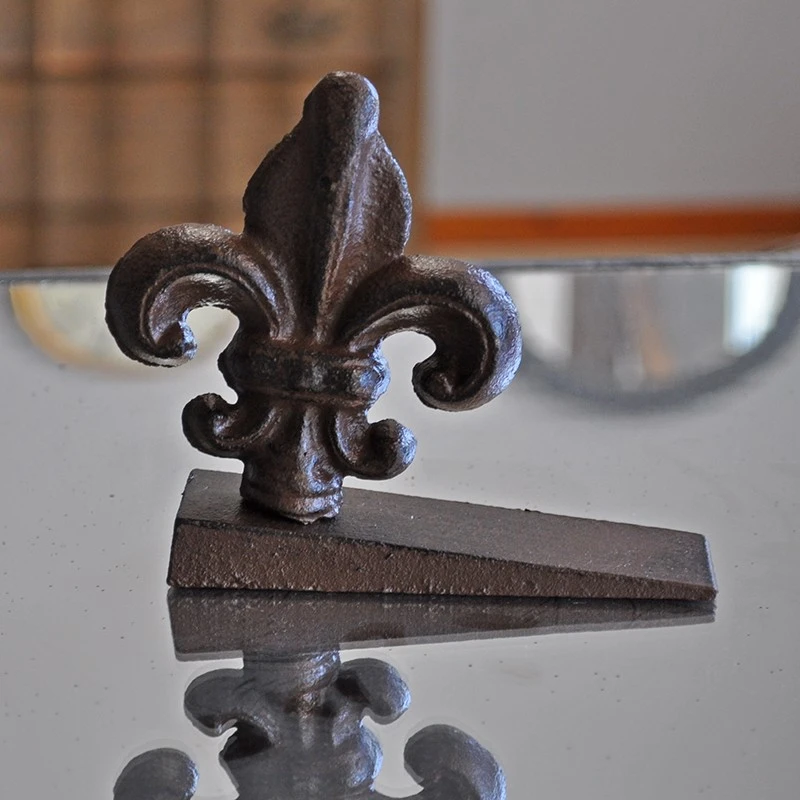 Bloque Porte Fleur De Lys Fonte 10x4x13cm – Image 3