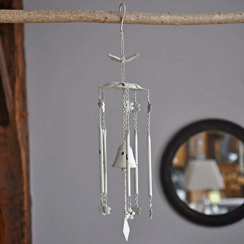 Carillon Jardin Papillon Fer 68x15cm