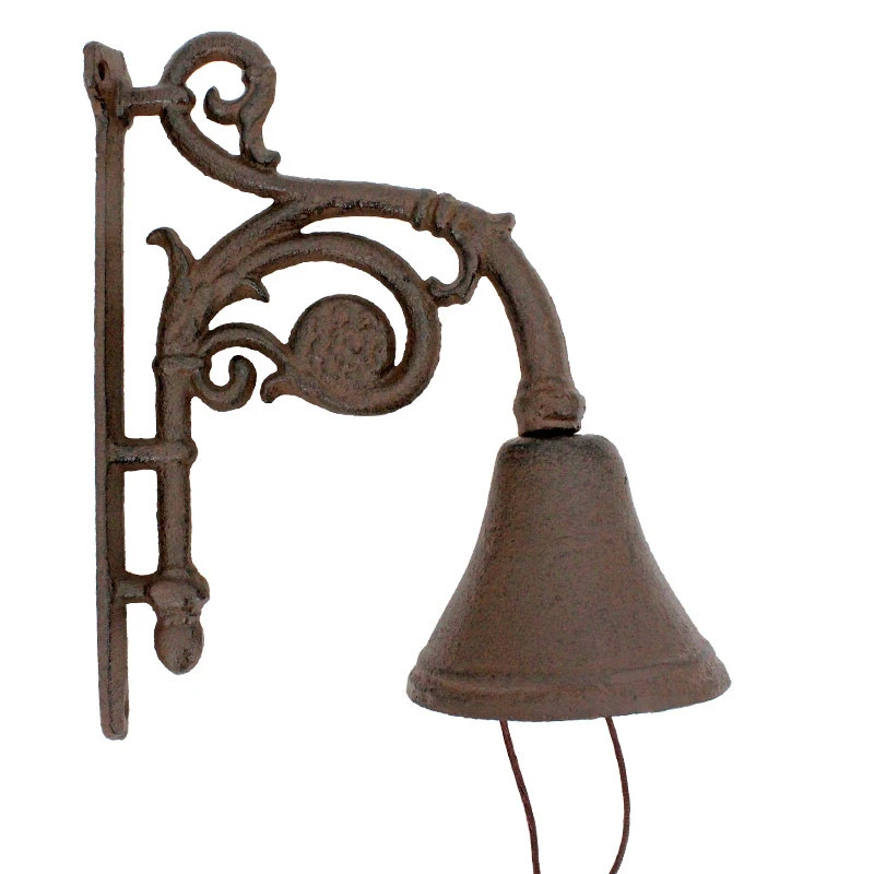 Cloche Carillon En Fonte 18x11x23cm