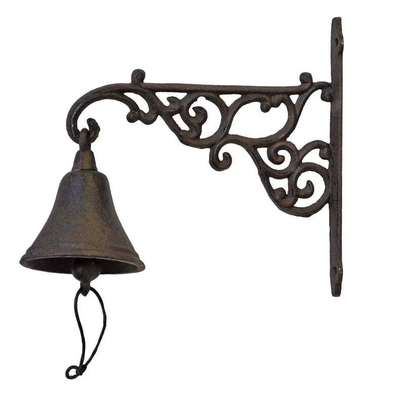 Cloche Carillon Fonte Arabesques 24x10cm – Image 2