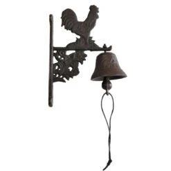 Cloche Carillon Fonte Coq 17x10x18cm
