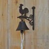 Cloche Carillon Fonte Coq 19x10x17cm