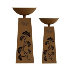 Ensemble 2 Vasques Fleuris Bienvenue 82x36cm