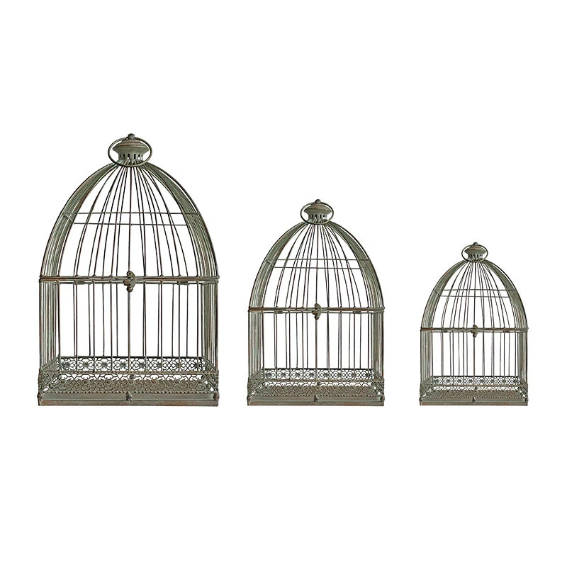 Ensemble 3 Cages En Fer 32x32x60 Cm – Image 2