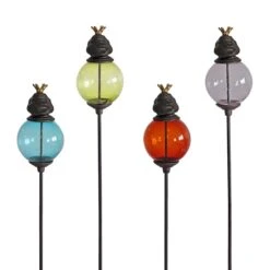 Ensemble De 4 Tuteurs Boule Grenouille 10x117 Cm