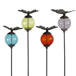 Ensemble De 4 Tuteurs Boule Papillon 10x117cm