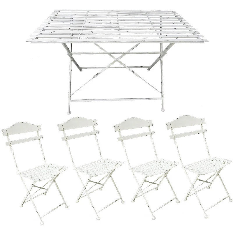Ensemble Table 4 Chaises 120x63x75cm