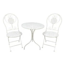 Ensemble Table Et 2 Chaises En Fer