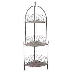 Etagère D'angle Fer Vintage 29x29x117cm