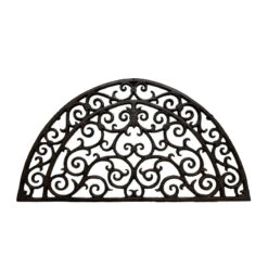 Gratte Pieds En Fonte Demi Lune 60x35x2cm