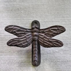 Heurtoir Porte Fonte Libellule 12x15x4cm