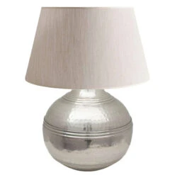 Lampe Argentée Padma 46x60cm