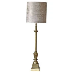 Lampe Sur Pied Abat Jour Velours 86cm X 25cm