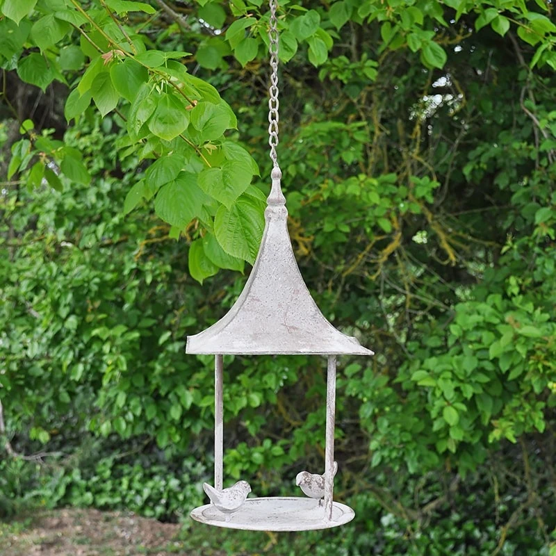 Mangeoire Oiseau Ă Suspendre Brune 40x19x18cm