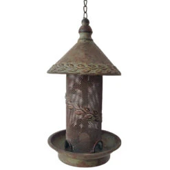 Mangeoire Oiseaux à Suspendre 16x16x52cm