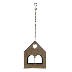 Mangeoire Oiseaux à Suspendre 18x18x55cm