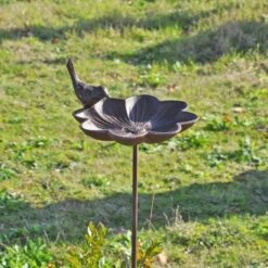 Mangeoire Oiseaux Fleurs 20x90cm