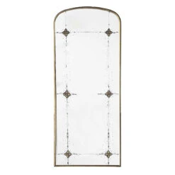 Miroir Mural Antique Doré 62x4x124cm