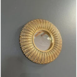 Miroir Soleil Doré 20x3cm