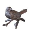 Oiseau Sur Sa Branche Fonte 13x9x10cm