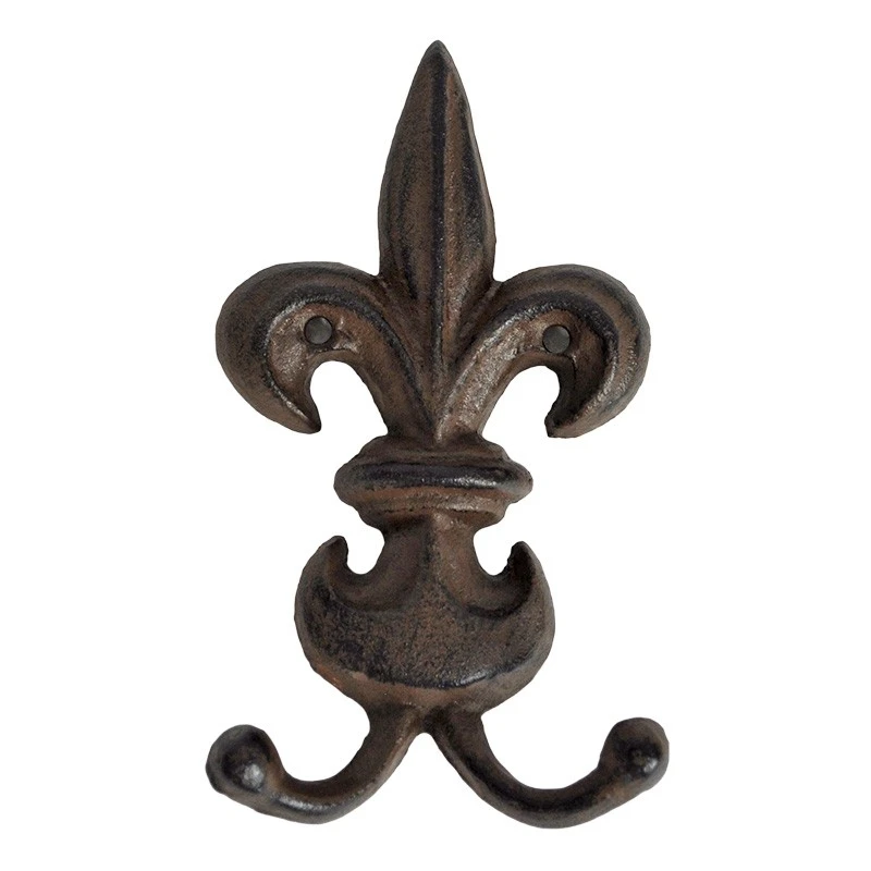 Patère Fonte Fleur De Lys 10x16x04cm – Image 2