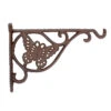 Potence Papillon Fonte Marron Patiné 25x4x17cm