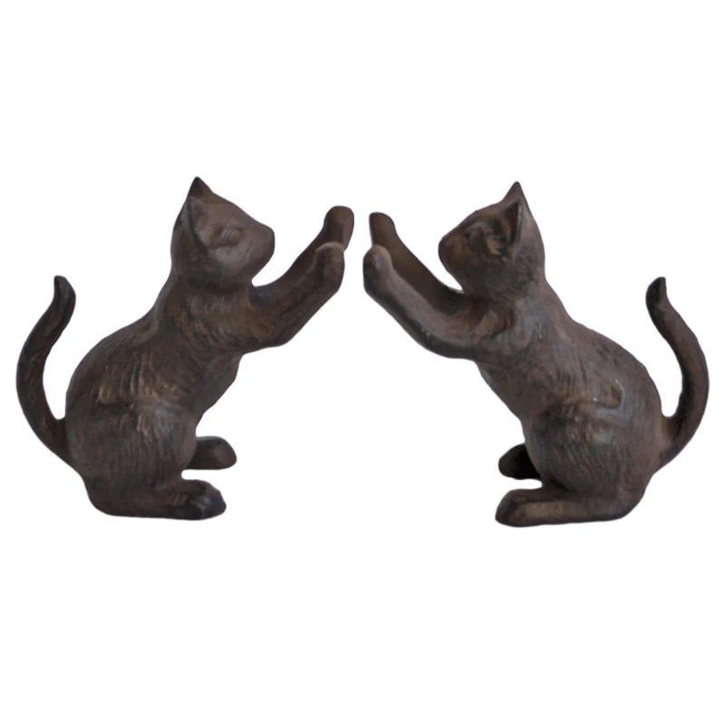 Serre Livres Chats Fonte 12x12x7cm – Image 2