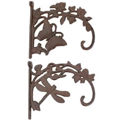 Set De 2 Potences Murales En Fonte 20x4x17cm