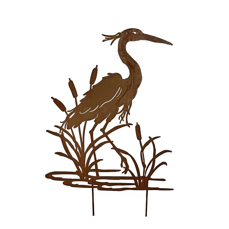 Silhouette Déco Jardin Héron 75x1x112cm – Image 2