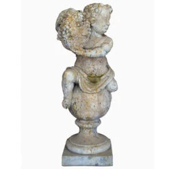 Statue Grand Putti Saison Automne 102x32x32cm