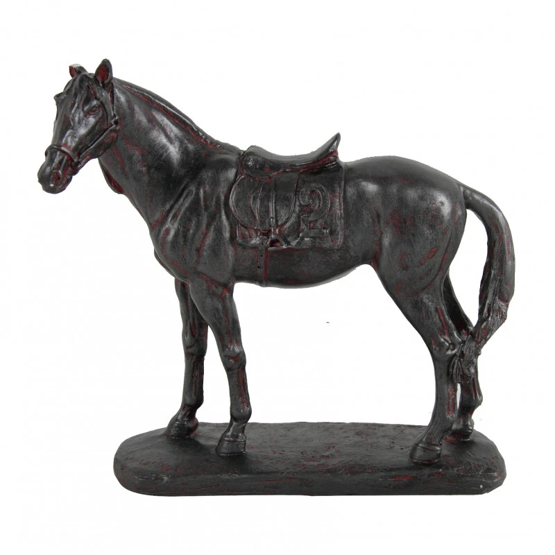 Statuette Cheval En Résine 23x10x24cm