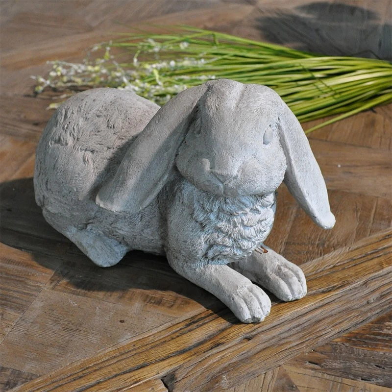 Statuette Lapin Ciment 28x13x16cm