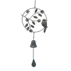 Suspension Clochette Oiseau 24x6x70cm
