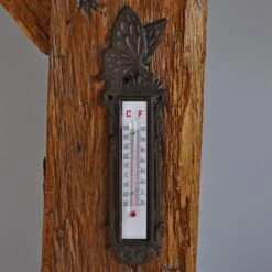 Thermomètre Mural Papillon Fonte 28X8cm